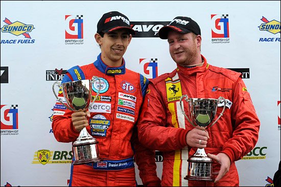 celebrating chad racing win