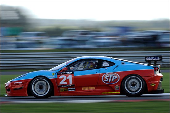 chad racing on track